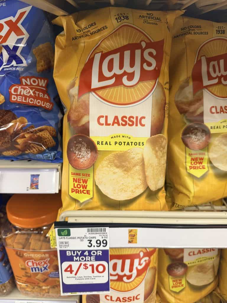 lay's, sunchips and doritos kroger shelf image (8)