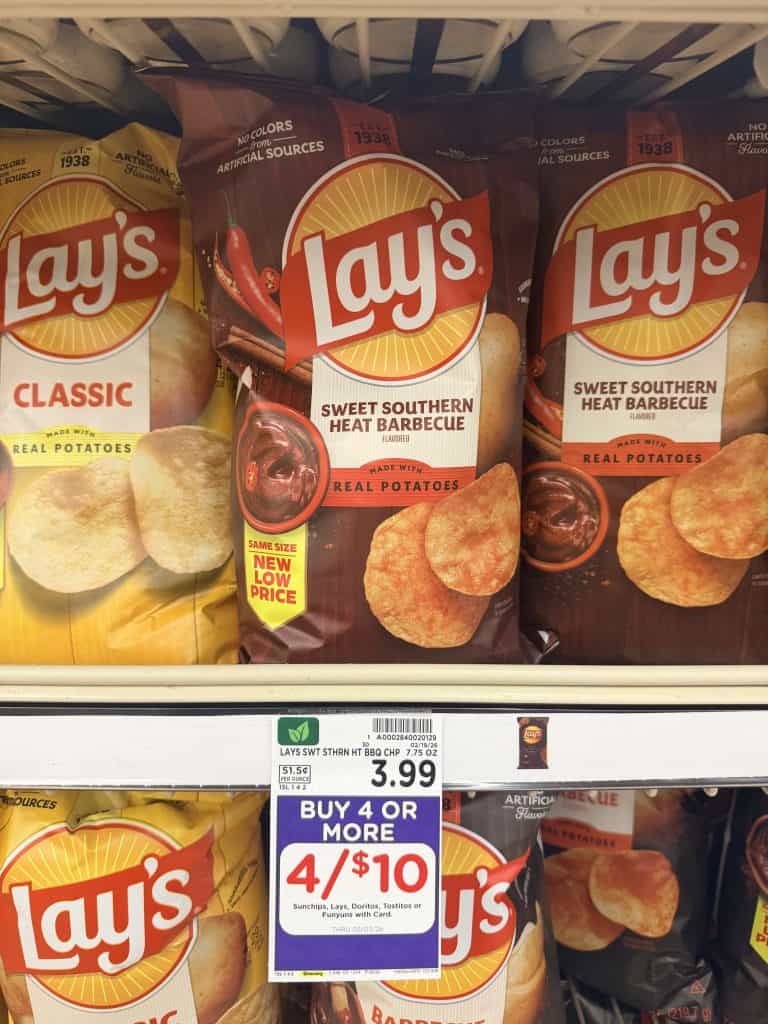 lay's, sunchips and doritos kroger shelf image (8)