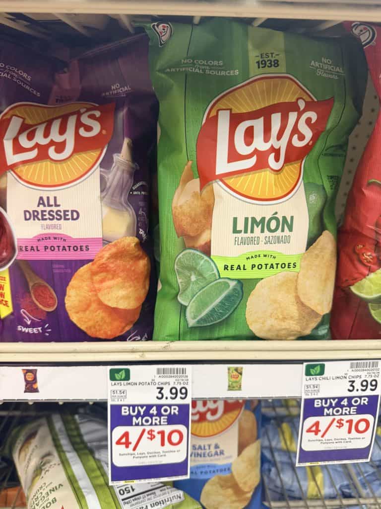 lay's, sunchips and doritos kroger shelf image (8)