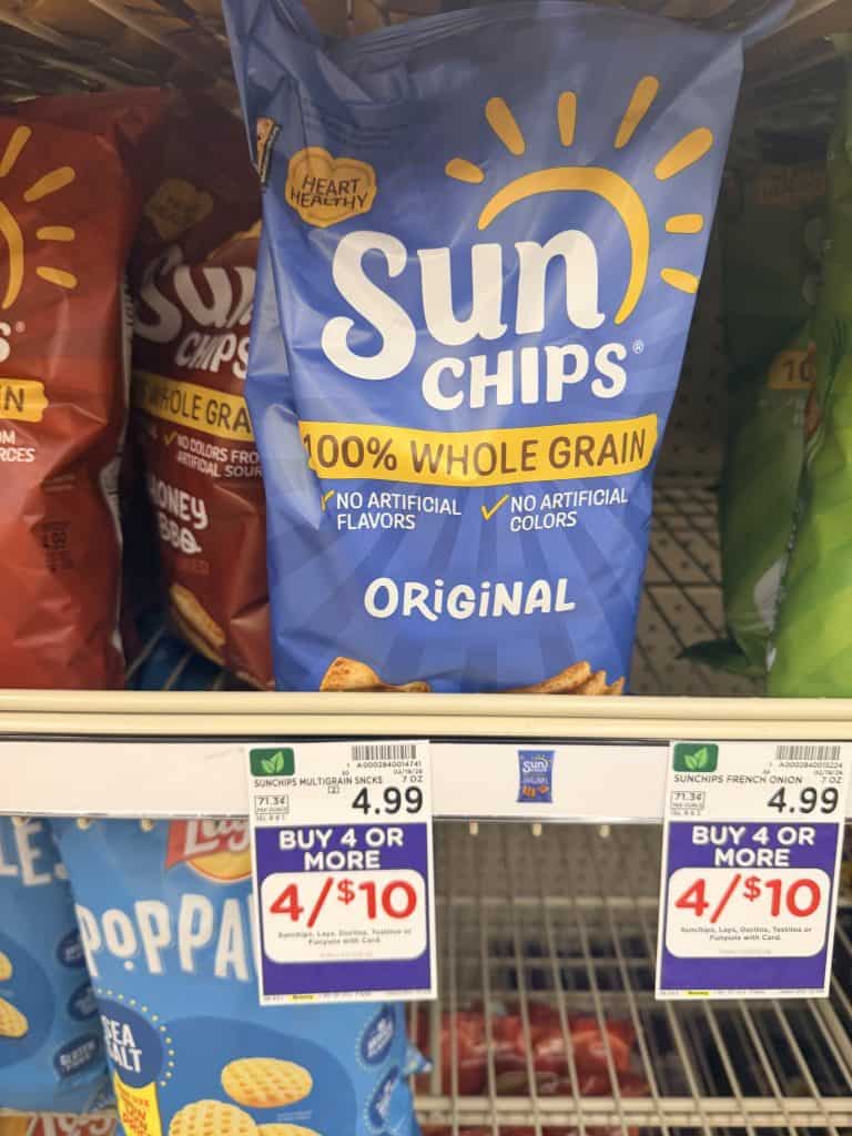 lay's, sunchips and doritos kroger shelf image (8)