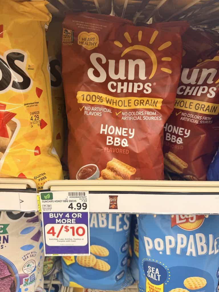 lay's, sunchips and doritos kroger shelf image (8)