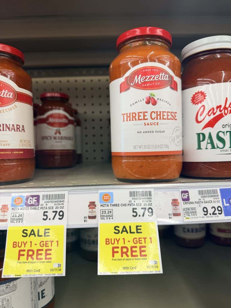 mezzetta pasta sauce kroger shelf image (1)