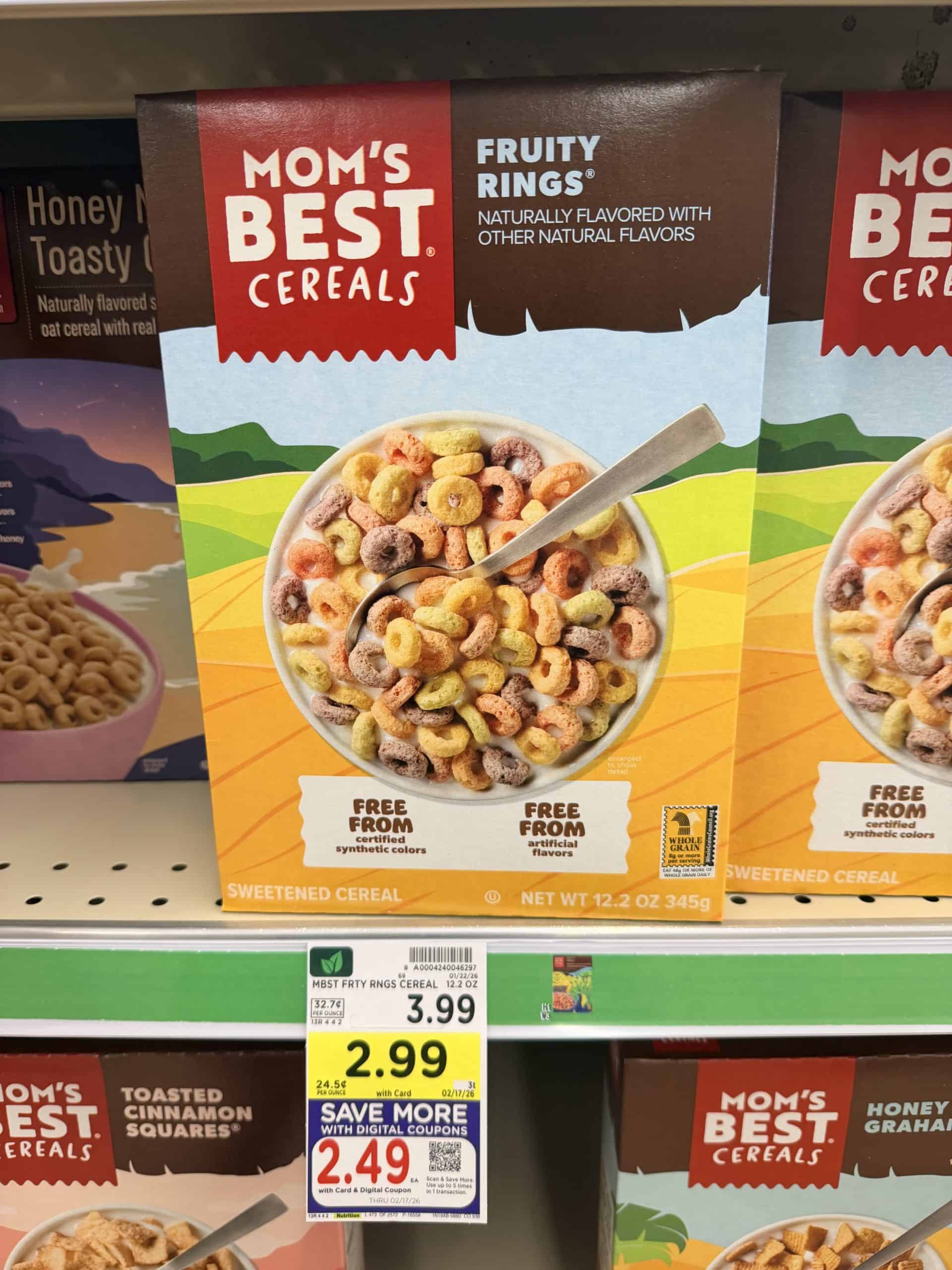 mom's best cereal kroger shelf image (1)