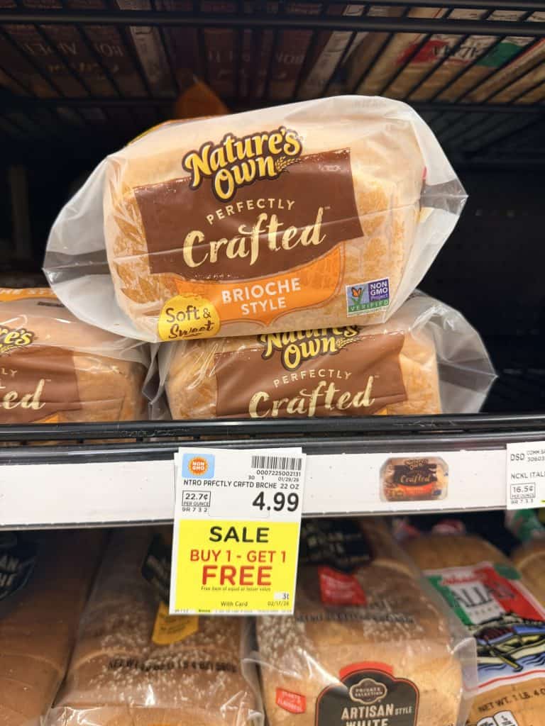 nature's own perfectly baked kroger shelf image (3)