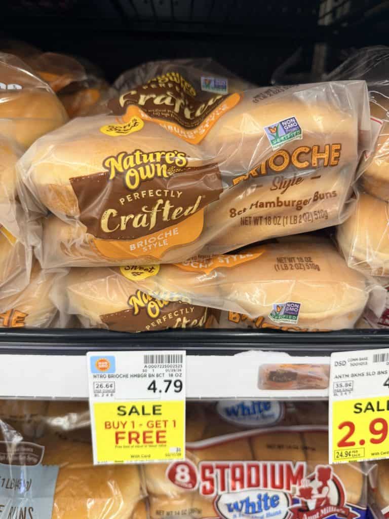 nature's own perfectly baked kroger shelf image (3)