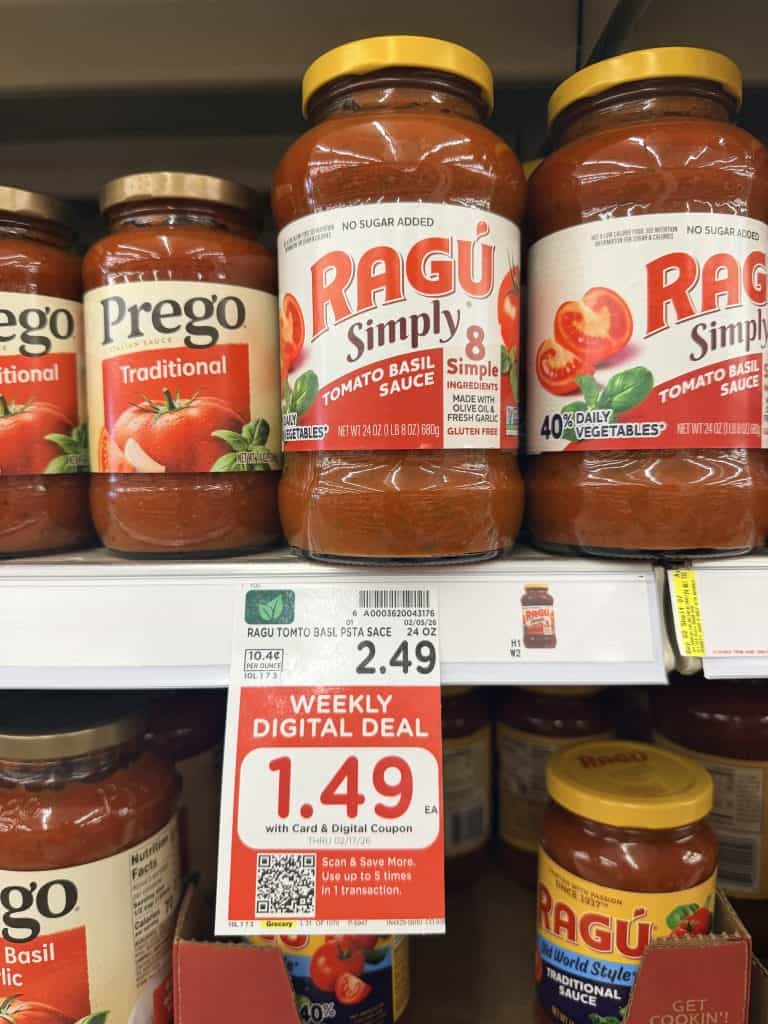 ragu pasta sauce kroger shelf image (1)
