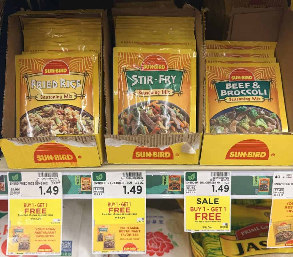 sun bird seasonings kroger shelf image