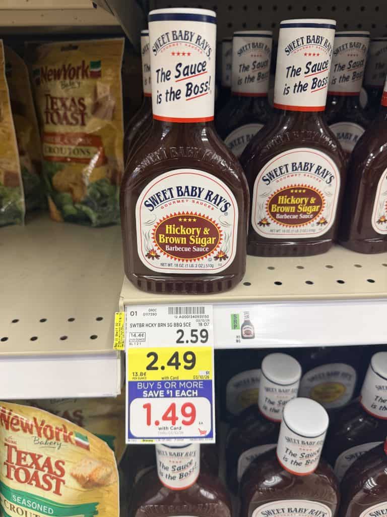 sweet baby ray's kroger shelf image (1)