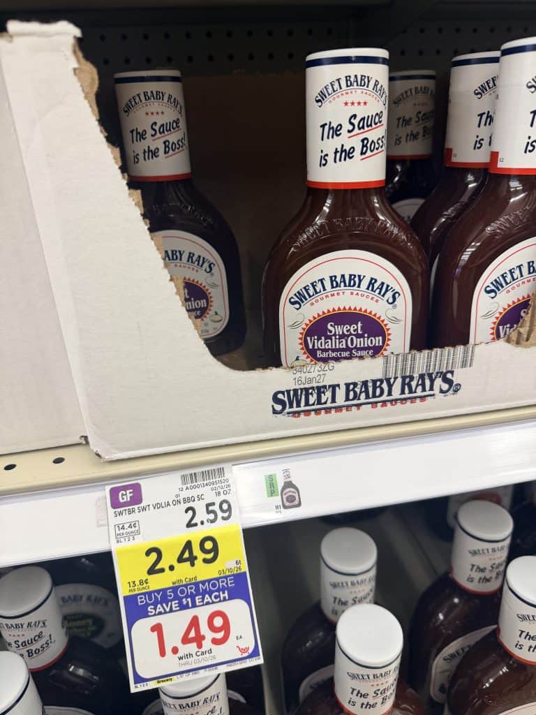 sweet baby ray's kroger shelf image (1)