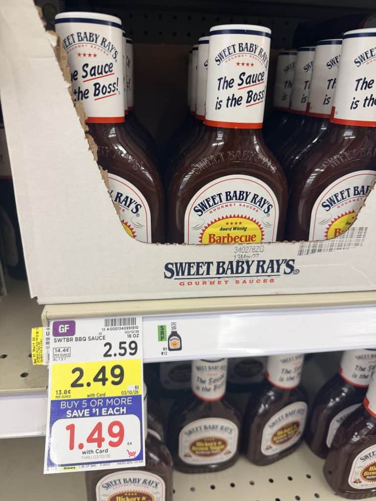 sweet baby ray's kroger shelf image (7)