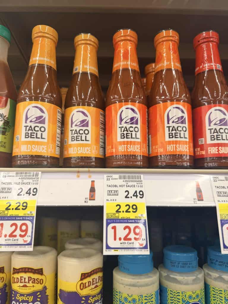 taco bell sauce kroger shelf image (1)