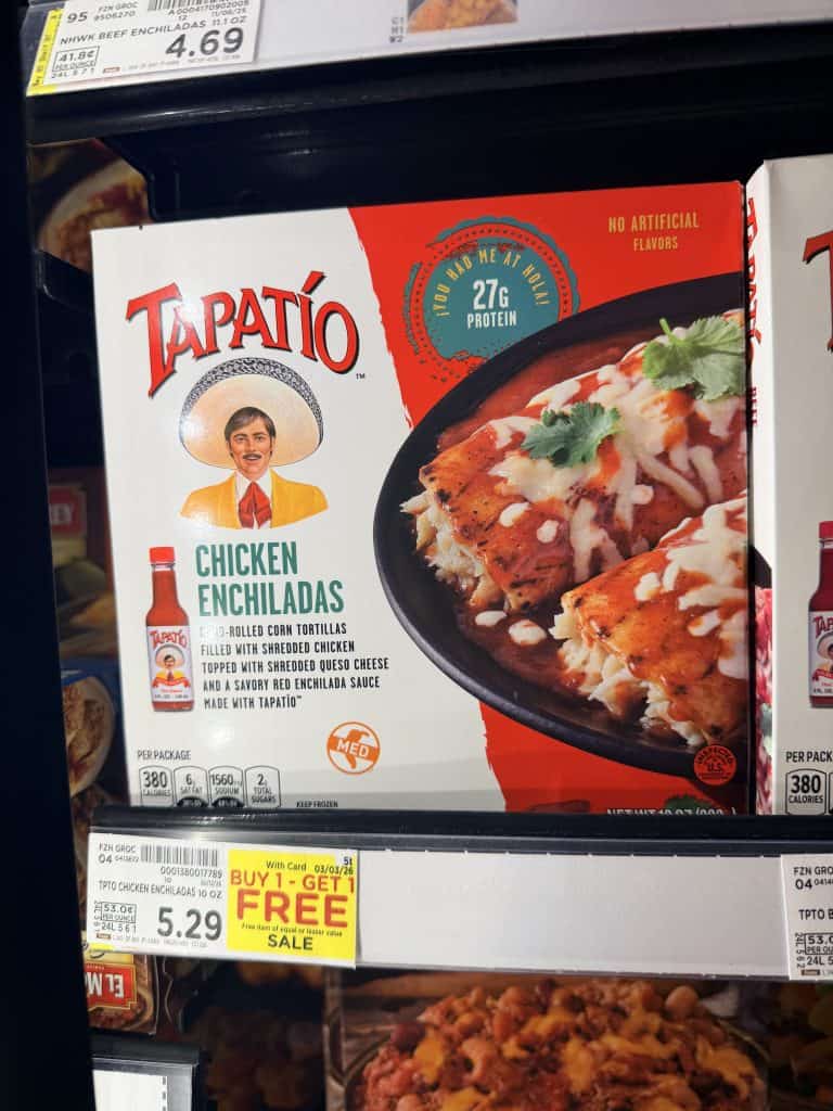 tapatio frozen meals kroger shelf image (1)