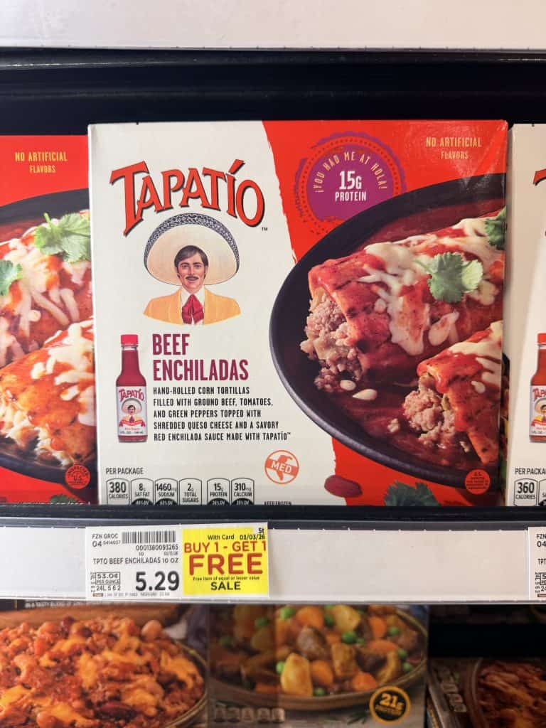 tapatio frozen meals kroger shelf image (1)