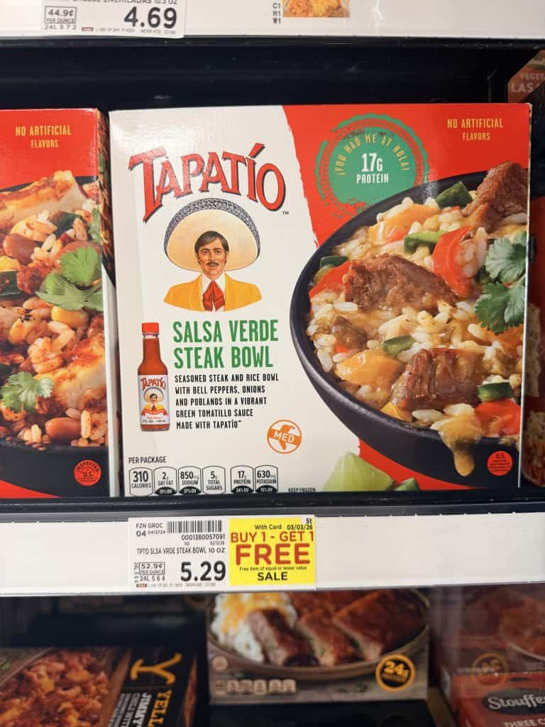 tapatio frozen meals kroger shelf image (1)