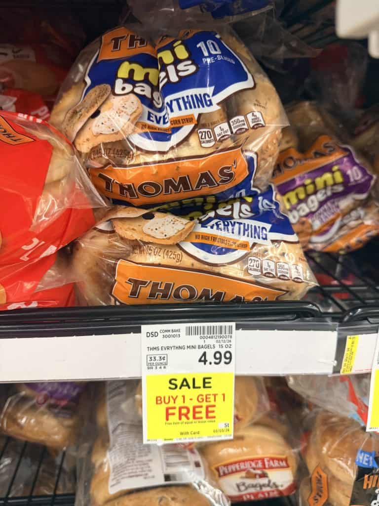 thomas' bagels and muffins kroger shelf image (2)