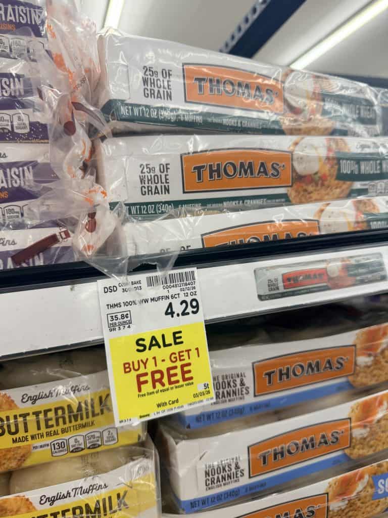 thomas' bagels and muffins kroger shelf image (2)