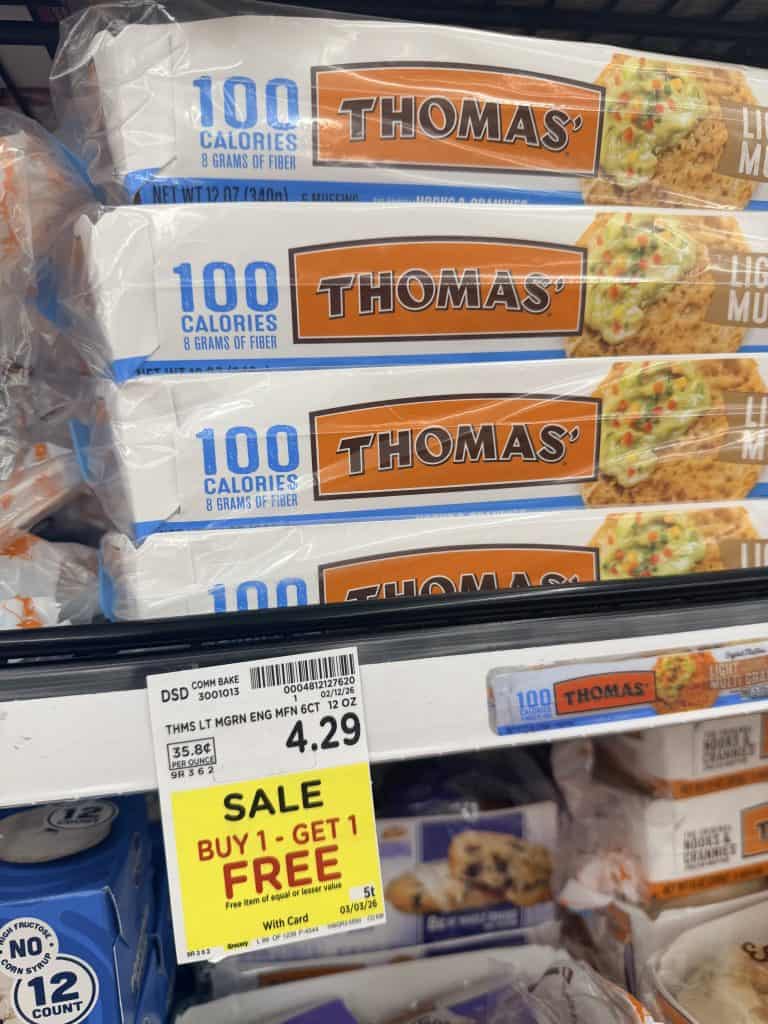 thomas' bagels and muffins kroger shelf image (2)
