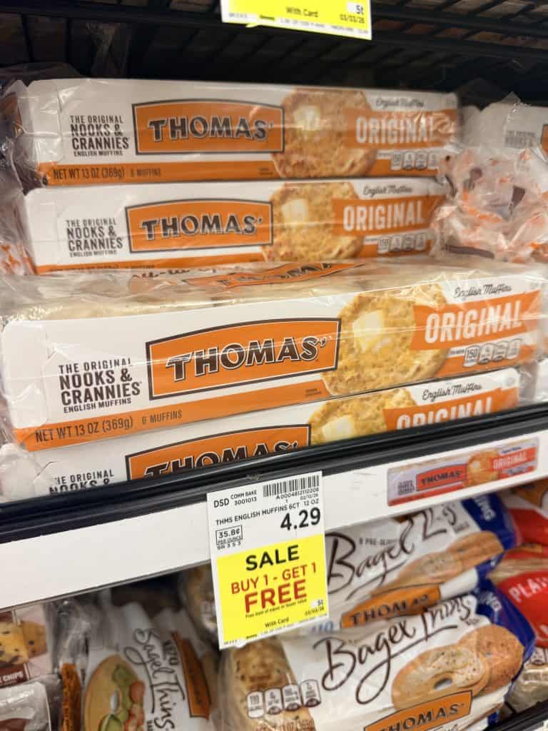 thomas' bagels and muffins kroger shelf image (2)