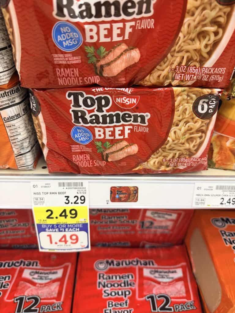 top ramen kroger shelf image (1)