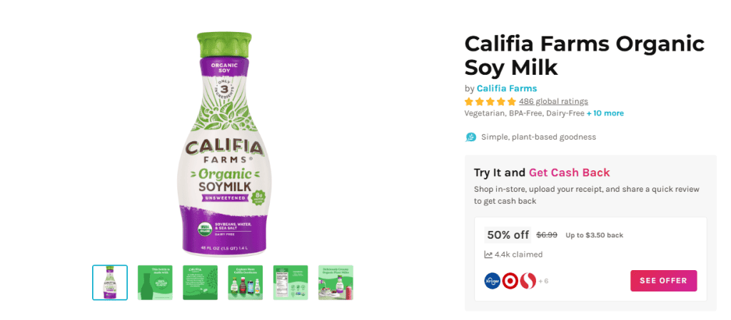 Califia Farms Organic Soy Milk Social Nature Kroger
