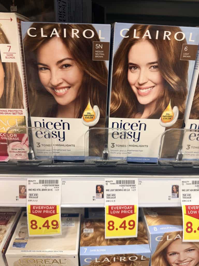 Clairol Hair Color Kroger Shelf image