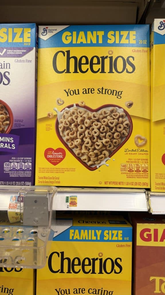 General Mills Giant Size Cereals Kroger Shelf Image