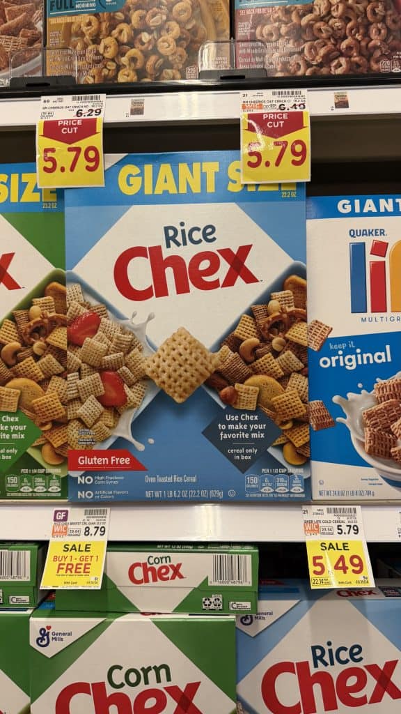 General Mills Giant Size Cereals Kroger Shelf Image