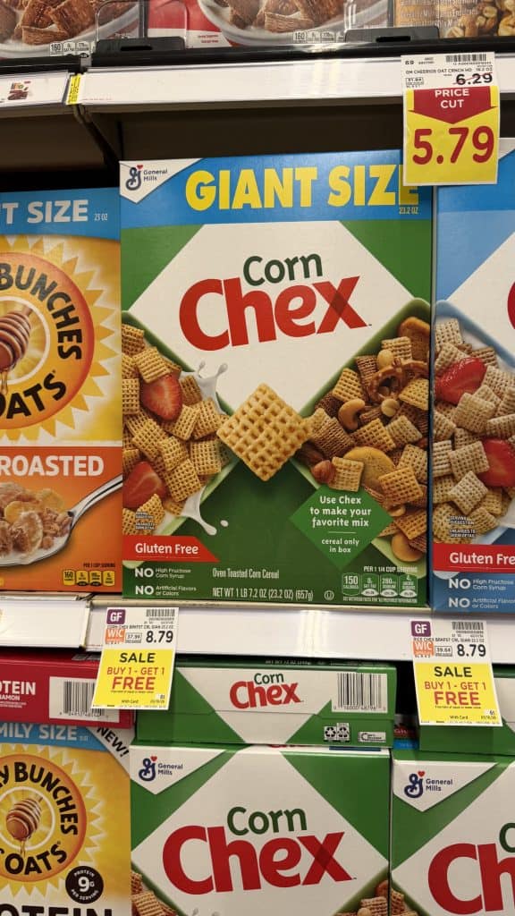 General Mills Giant Size Cereals Kroger Shelf Image