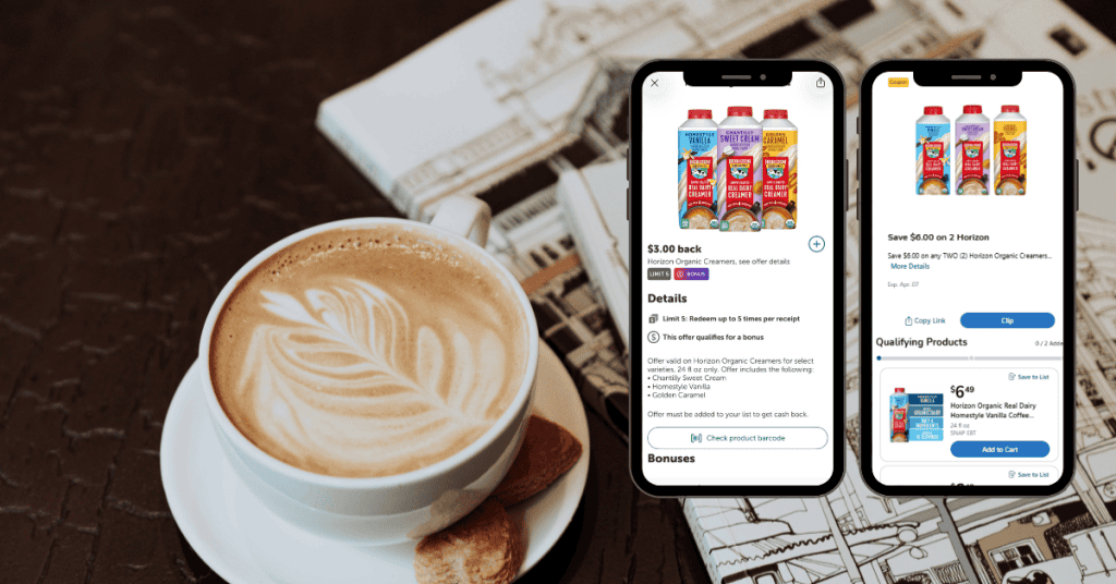 Horizon Organic Creamer Kroger Ibotta rebate