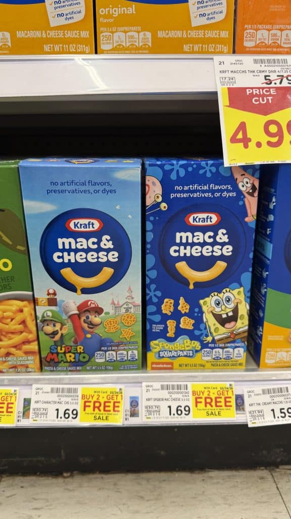 Kraft Mac and Cheese Kroger Shelf image