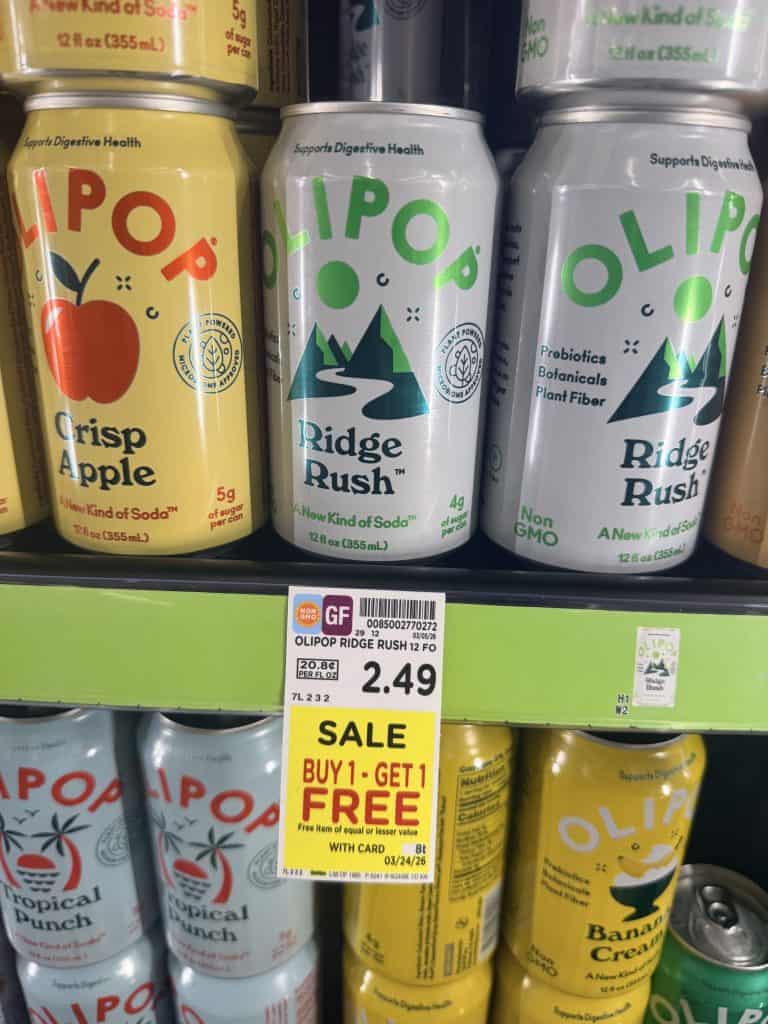 Olipop Kroger shelf image