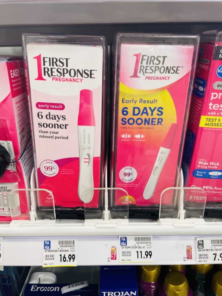 first response preg test kroger shelf image (1)