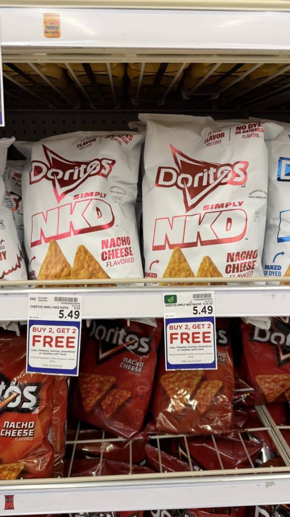 doritos and cheetos nkd kroger shelf image