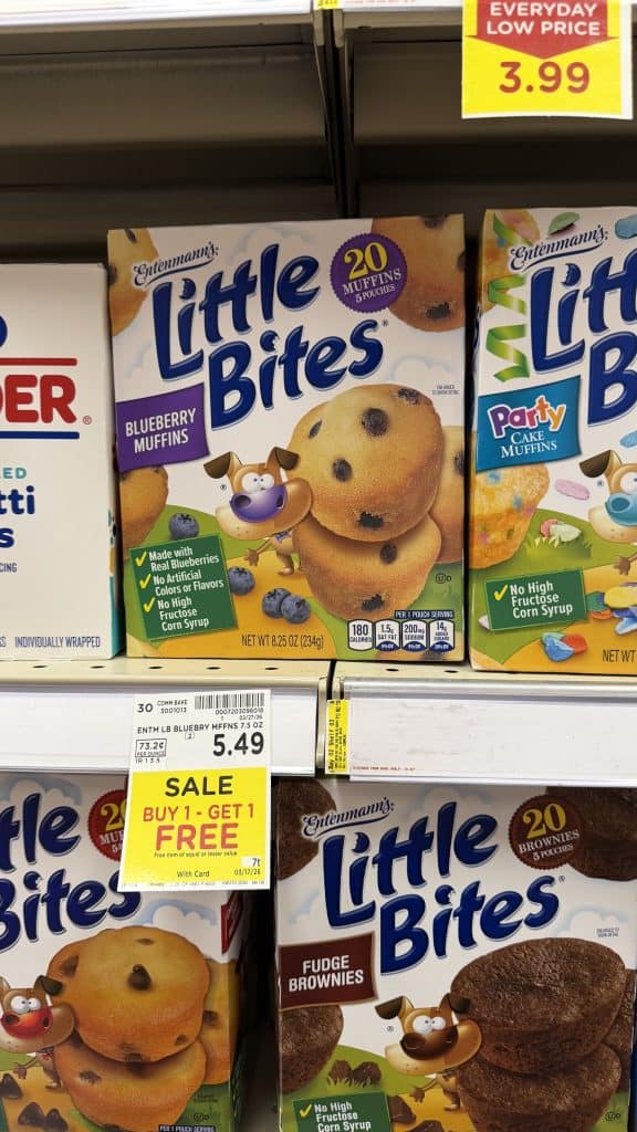 Entenmann's Little Bites Kroger Shelf Image