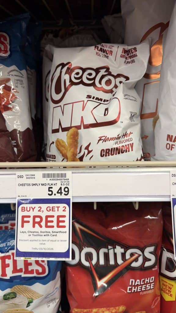 doritos and cheetos nkd kroger shelf image