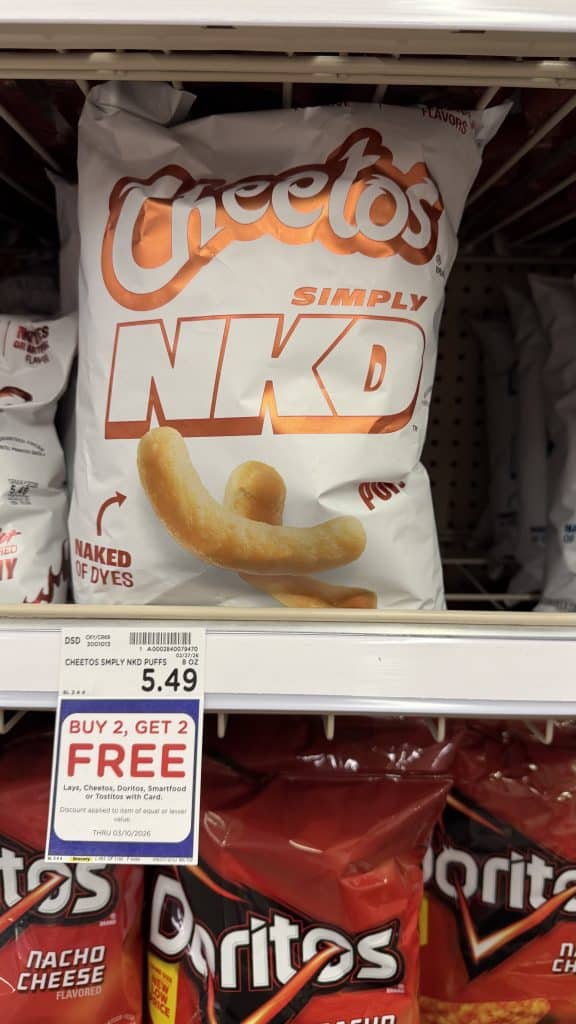 doritos and cheetos nkd kroger shelf image