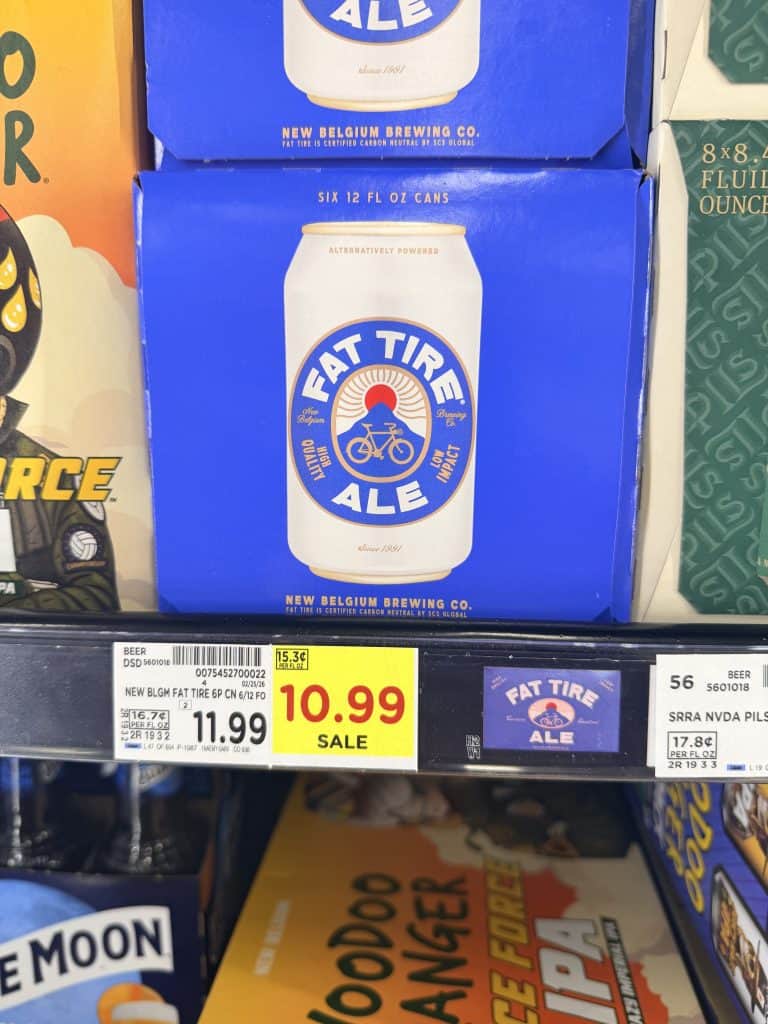 Fat Tire Ale Kroger Shelf Image