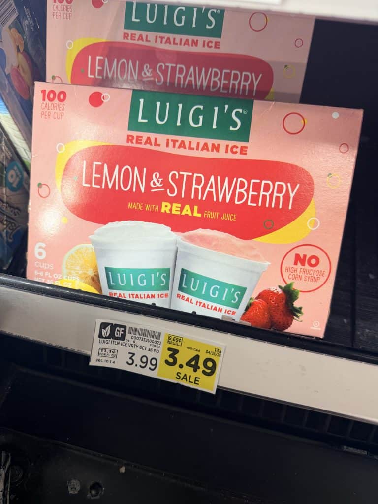 luigi's italian ice kroger shelf image