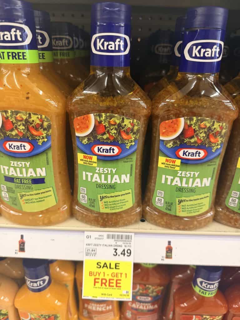 kraft dressing kroger shelf image
