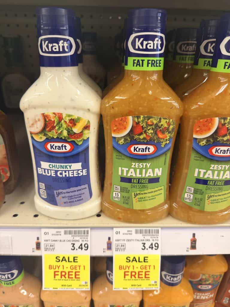 kraft dressing kroger shelf image