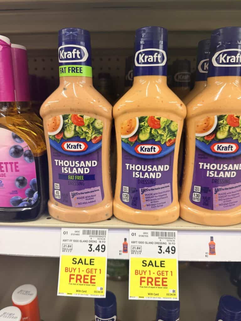 kraft dressing kroger shelf image