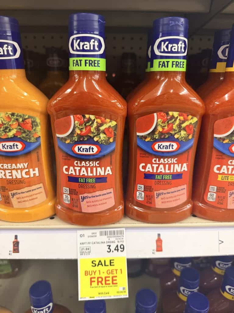 kraft dressing kroger shelf image