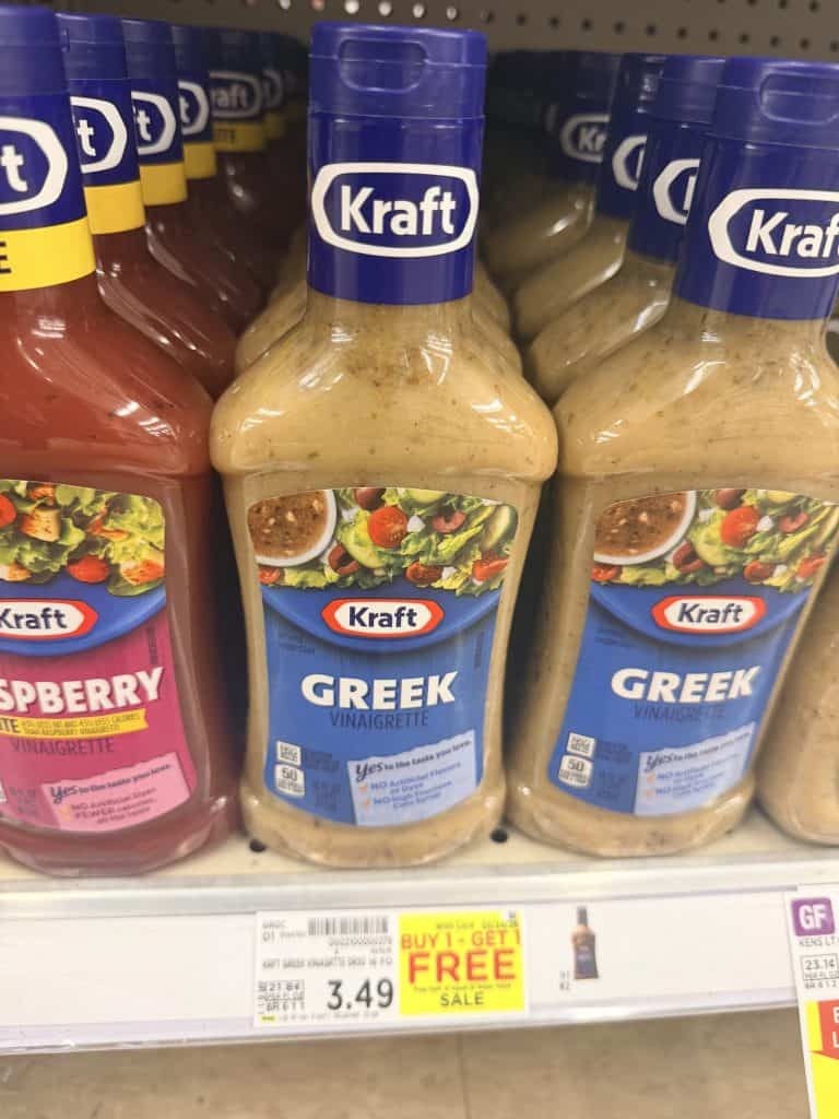 kraft dressing kroger shelf image