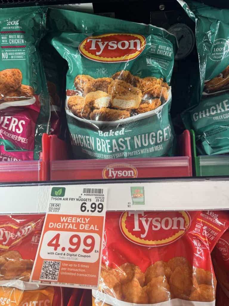 tyson frozen chicken kroger shelf image