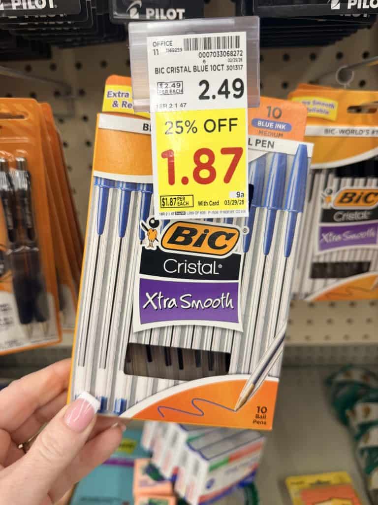 bic stationary Kroger shelf image