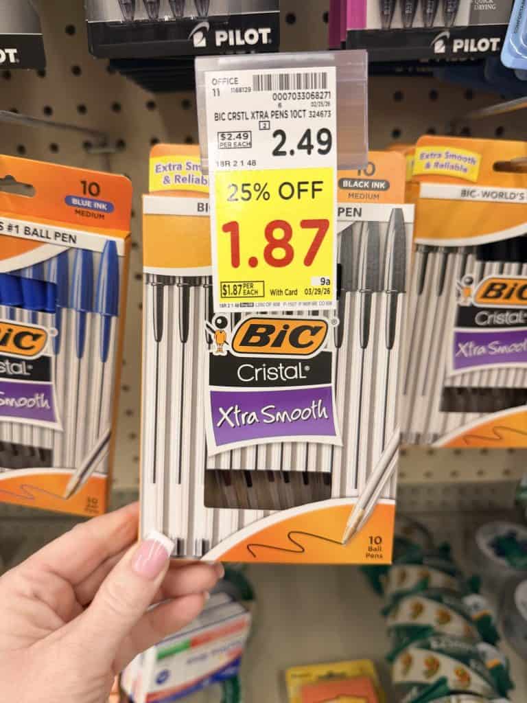 bic stationary Kroger shelf image