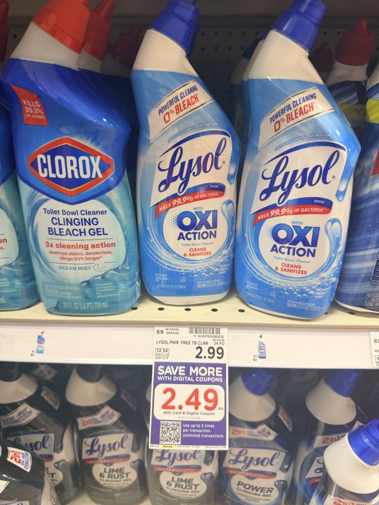 lysol toilet bowl cleaner kroger shelf image