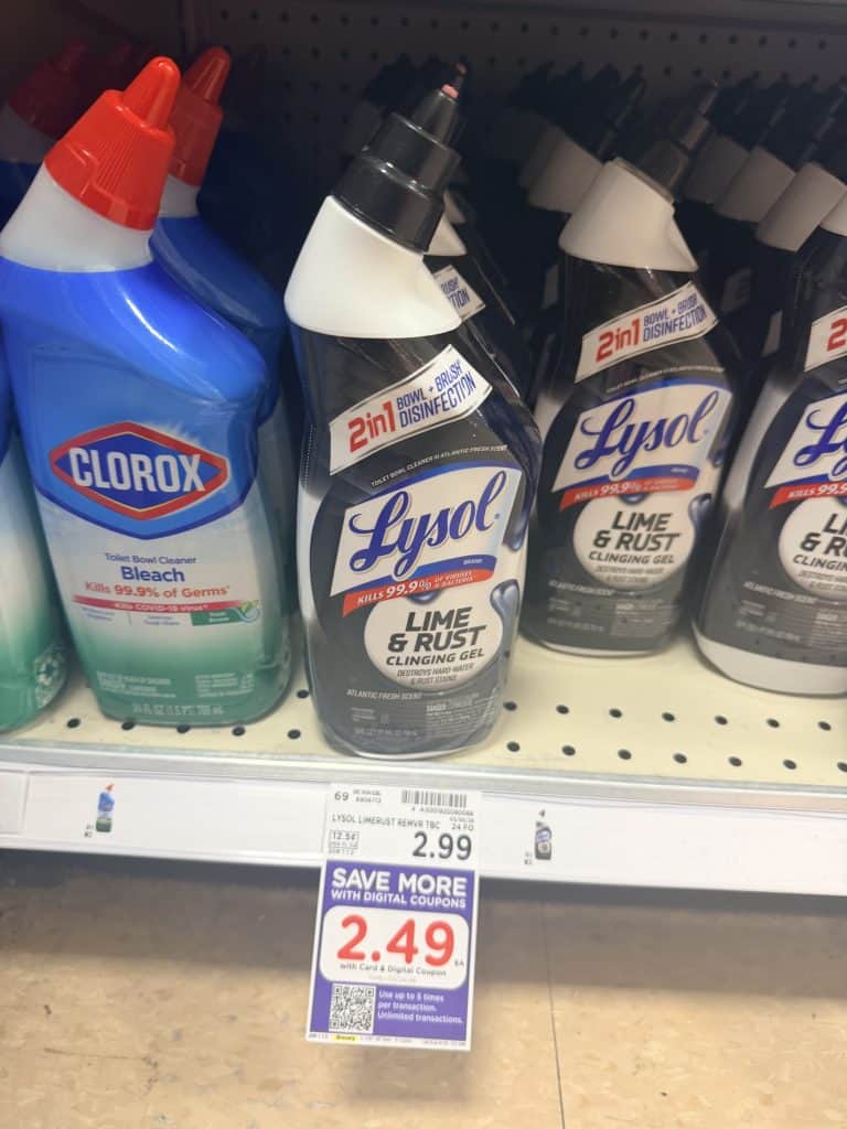 lysol toilet bowl cleaner kroger shelf image