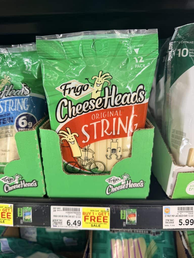 Frigo Cheeseheads Kroger shelf image