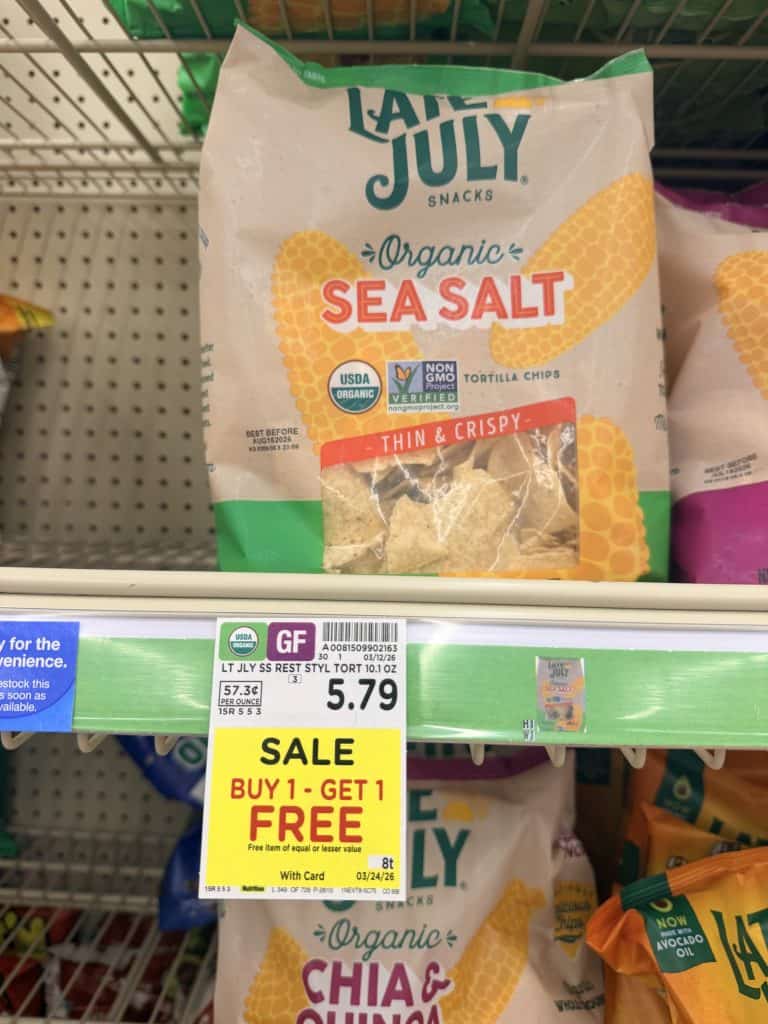 Late July Tortilla Chips Kroger shelf image
